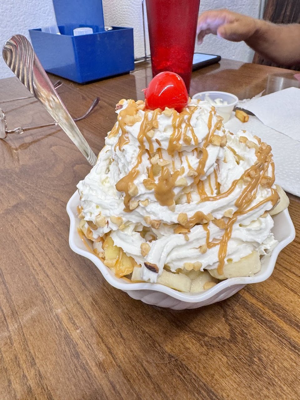 Caramel Banana Split Sundae